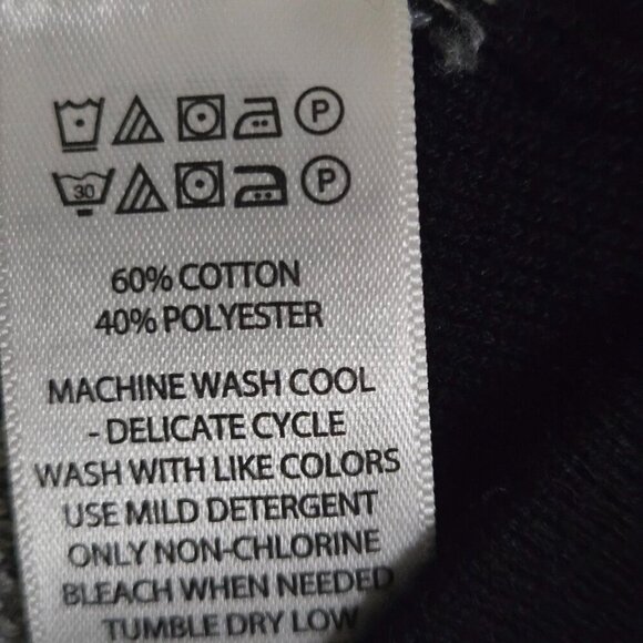 Rachel Zoe Black Gray Cheetah Print Full Zip Cardigan Size XL - Picture 6 of 6